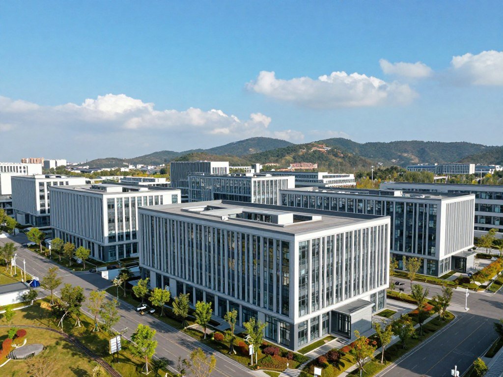Data center buildings grouped across a campus Data center buildings grouped across a campus