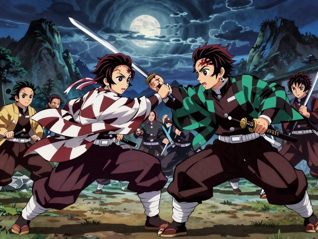 Demon Slayer fighters face off during a major anime arc Demon Slayer fighters face off during a major anime arc
