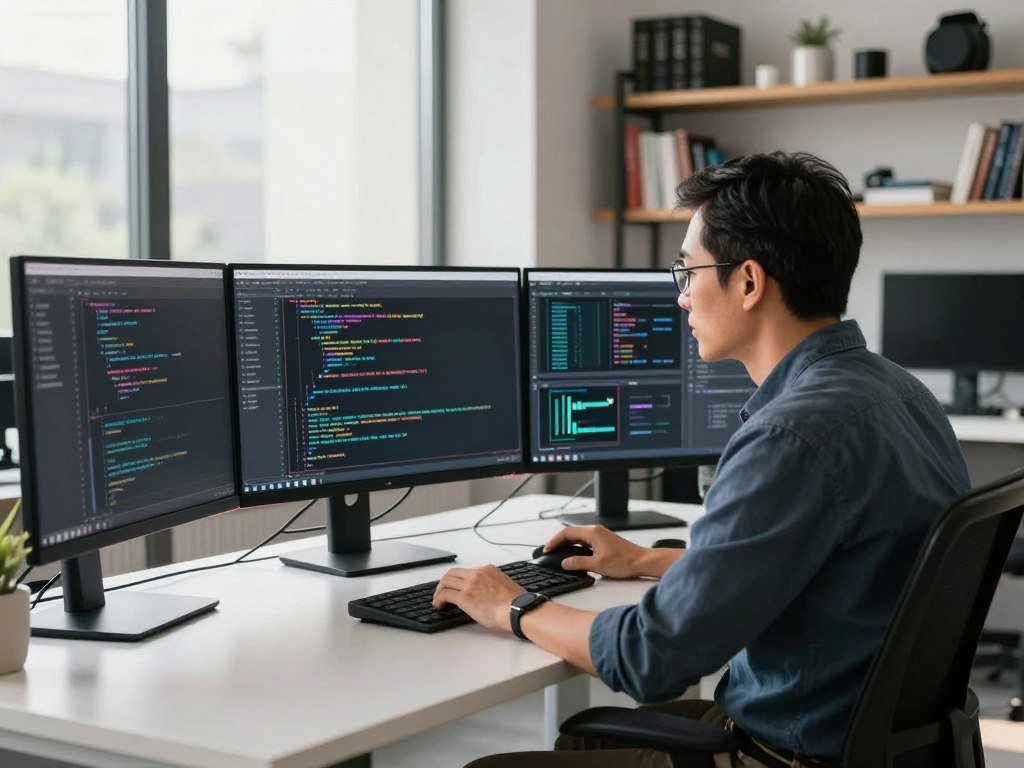 Developer checks coding agent usage during a local task Developer checks coding agent usage during a local task