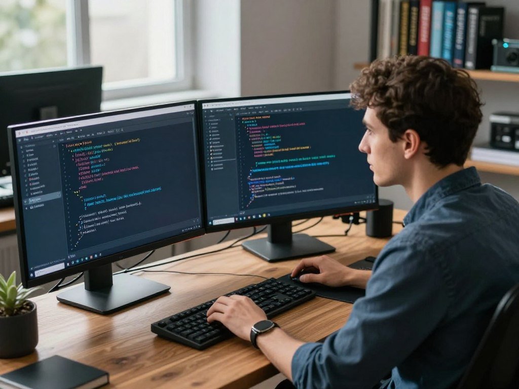 Developer comparing project context in JetBrains and Visual Studio Code