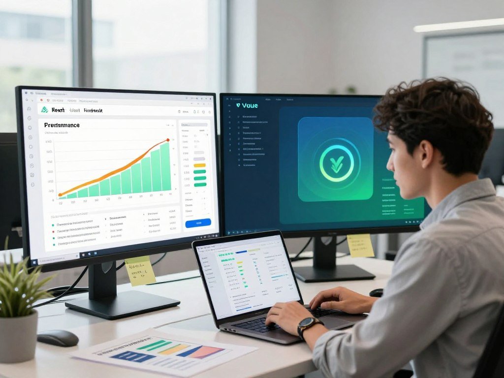 Developers profile React and Vue interface performance