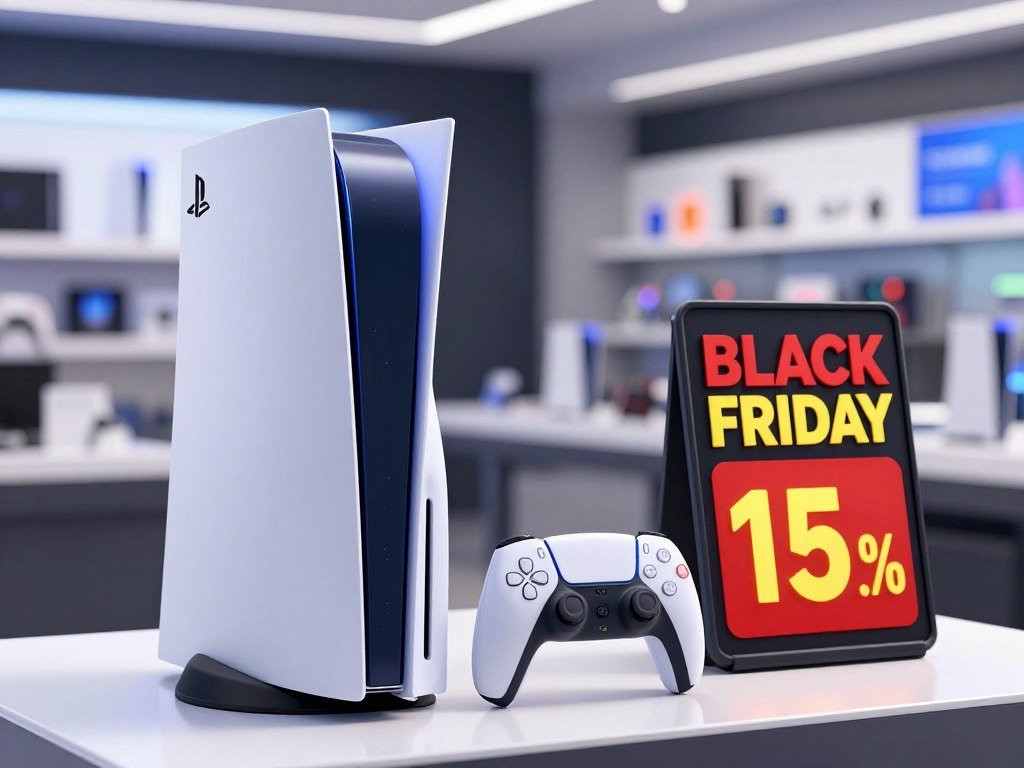 Digital Edition console beside a Black Friday price sign Digital Edition console beside a Black Friday price sign