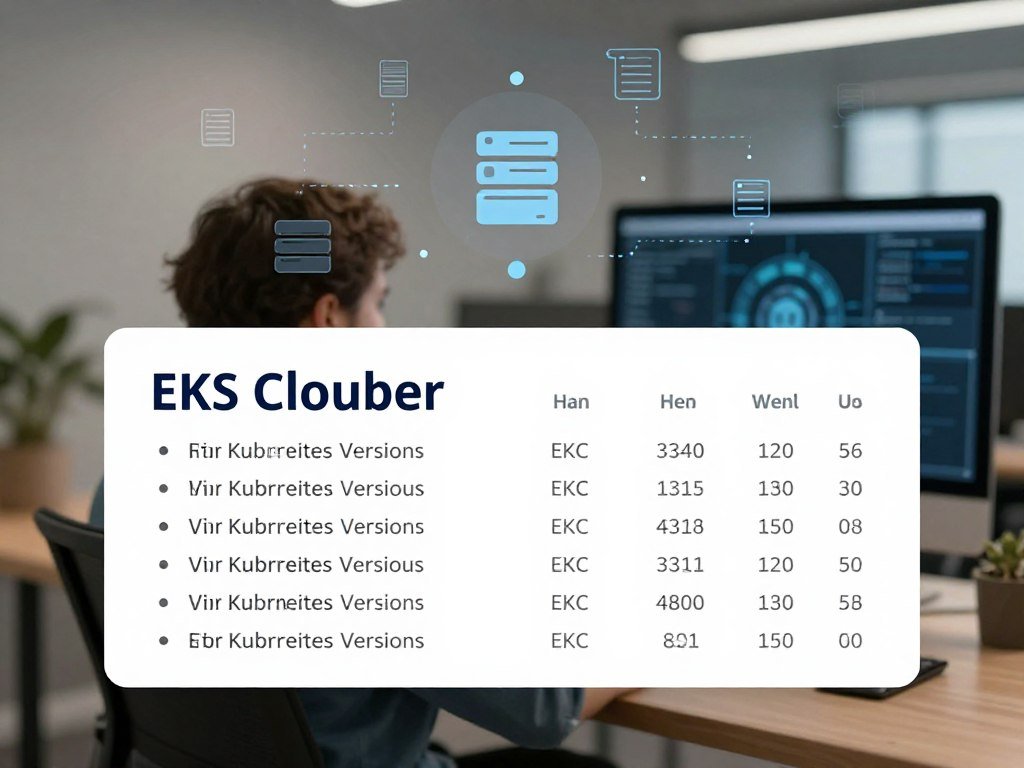 EKS cluster support schedule beside a Kubernetes version list