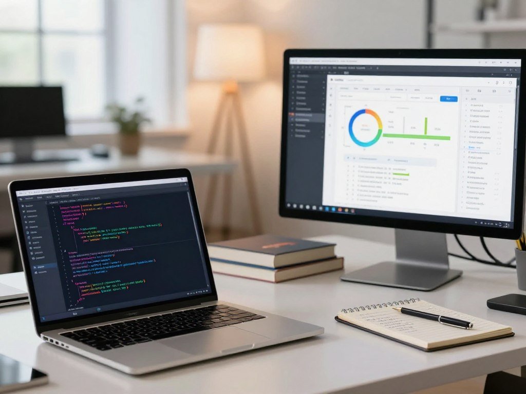 Editor and terminal coding tools beside a software project Editor and terminal coding tools beside a software project