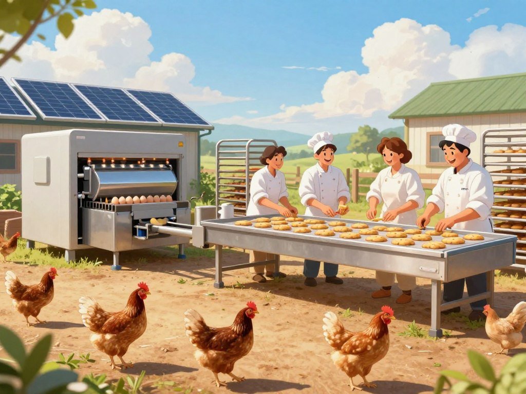 Egg farm upgrades beside classic cookie production Egg farm upgrades beside classic cookie production