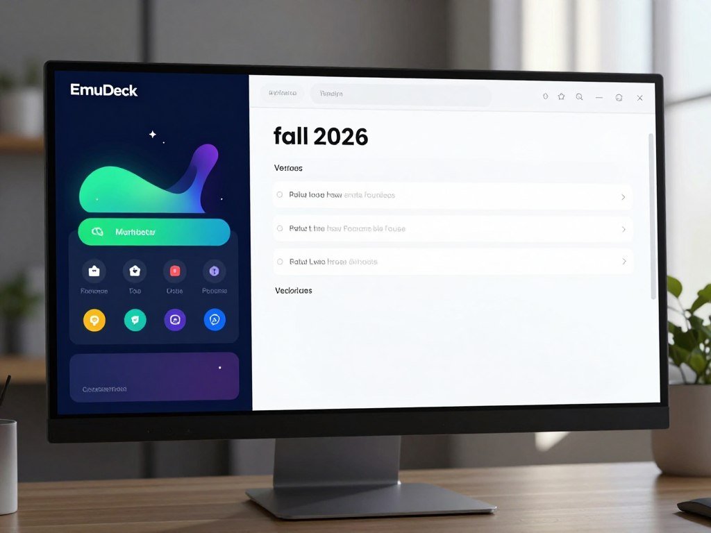 EmuDeck update screen beside version notes from fall 2026 EmuDeck update screen beside version notes from fall 2026