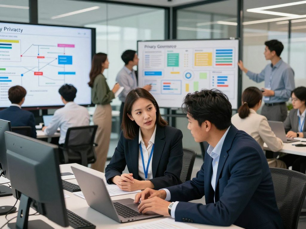 Enterprise teams review privacy and governance capability areas Enterprise teams review privacy and governance capability areas