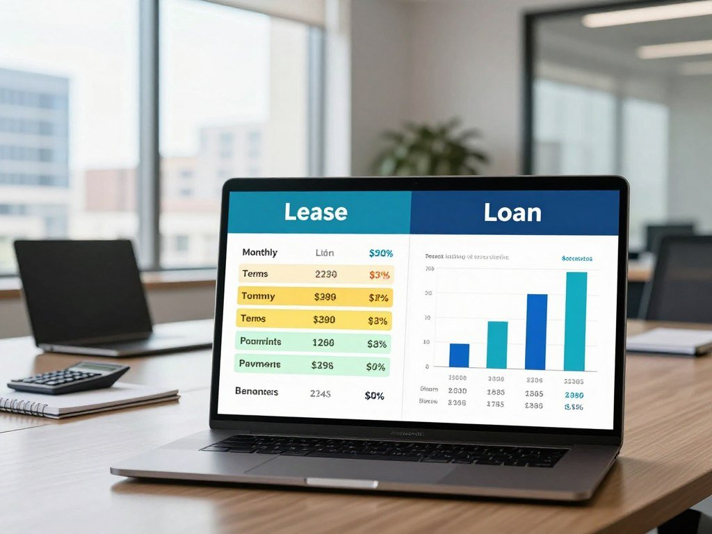 Equinox lease and loan payment options shown side by side