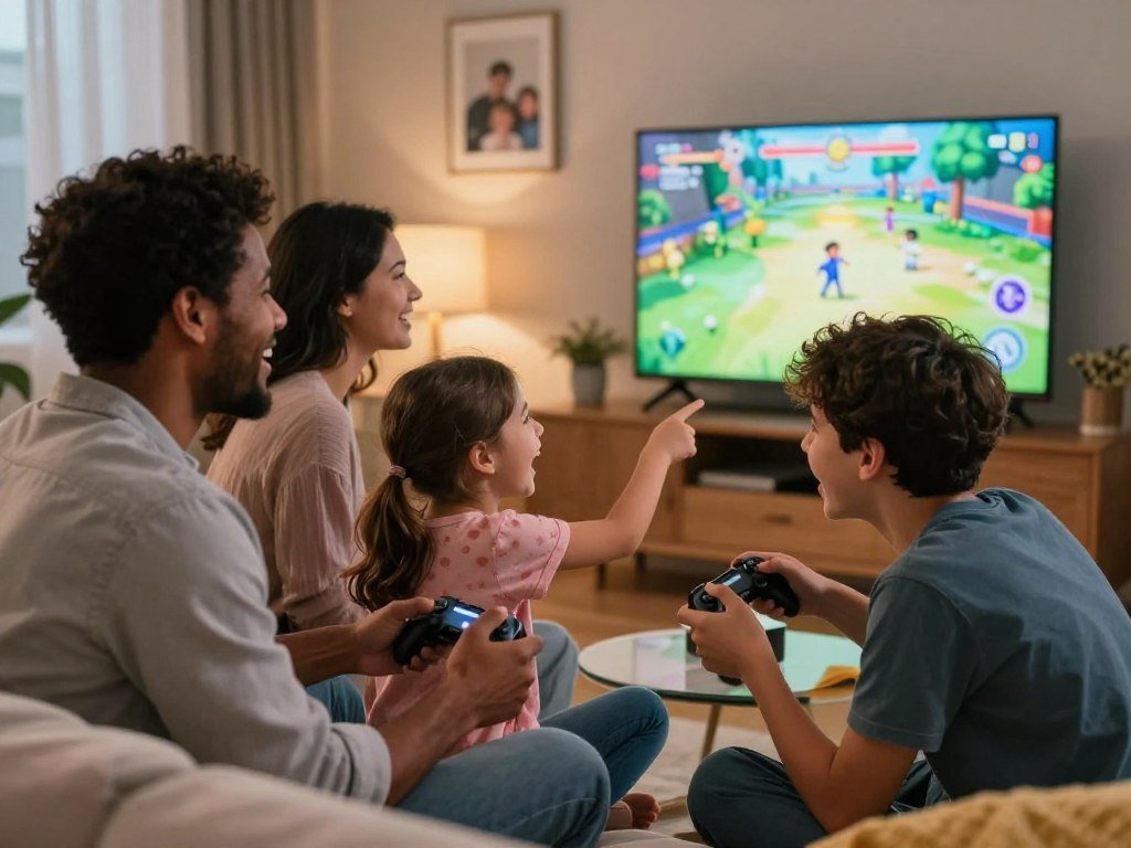 Family considers a console for active and shared play