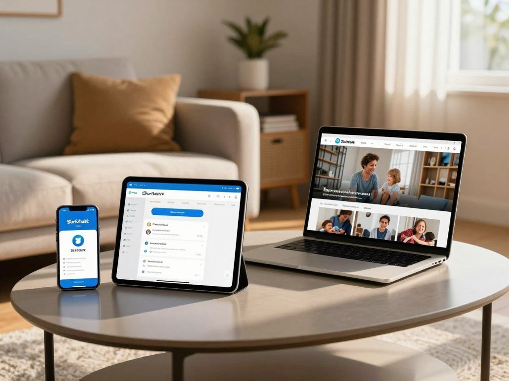 Family devices using Surfshark VPN across phones and computers Family devices using Surfshark VPN across phones and computers
