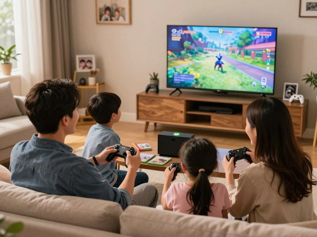 Family members share Game Pass benefits on a Home Xbox console Family members share Game Pass benefits on a Home Xbox console