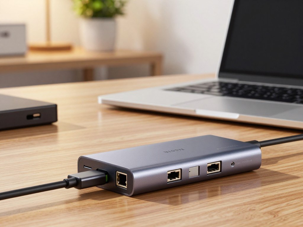 Fast USB-C hub with Ethernet, storage drive, and card reader Fast USB-C hub with Ethernet, storage drive, and card reader