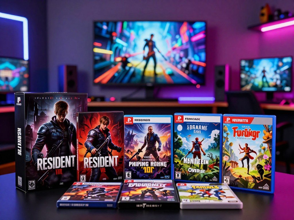 February releases showing Resident Evil and RPG game titles