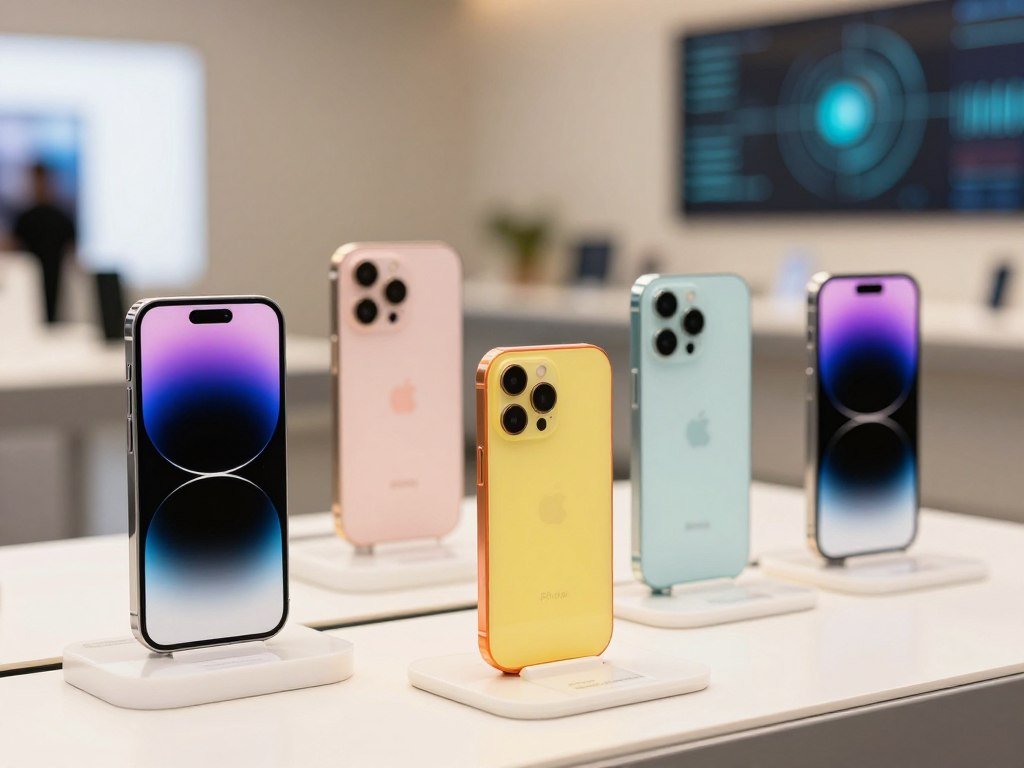 Five iPhone models arranged by price and purpose