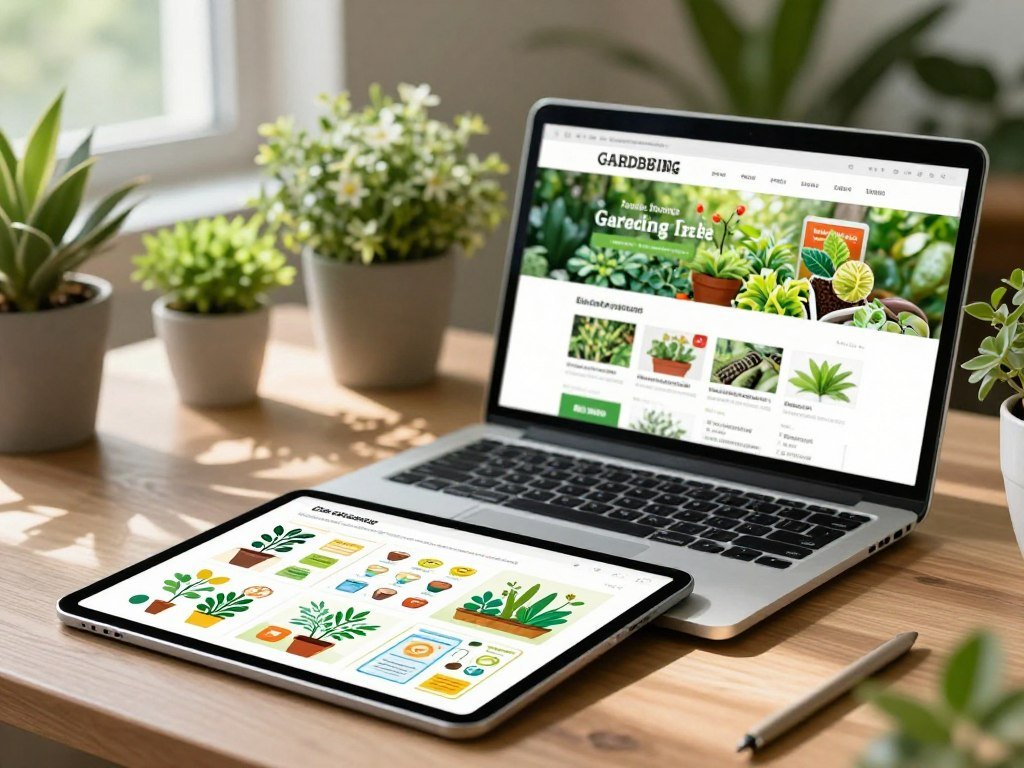 Focused digital products with templates for a gardening audience Focused digital products with templates for a gardening audience