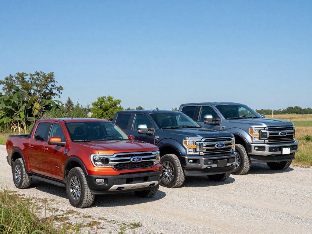 Ford Maverick, Ranger, F-150, and F-350 size classes compared Ford Maverick, Ranger, F-150, and F-350 size classes compared