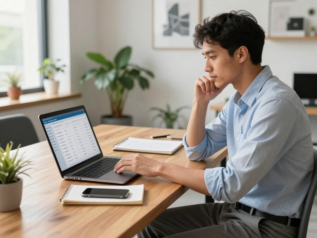 Founder comparing accounting software features and business needs