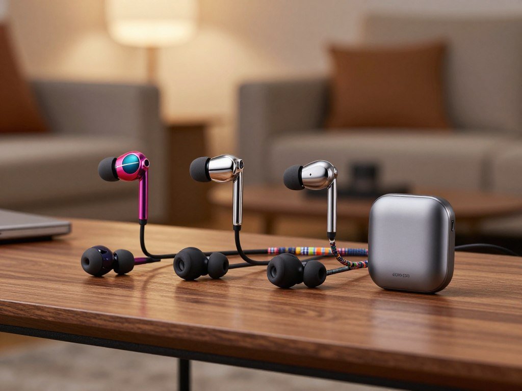 Four wired earbuds models set out for different listening needs Four wired earbuds models set out for different listening needs