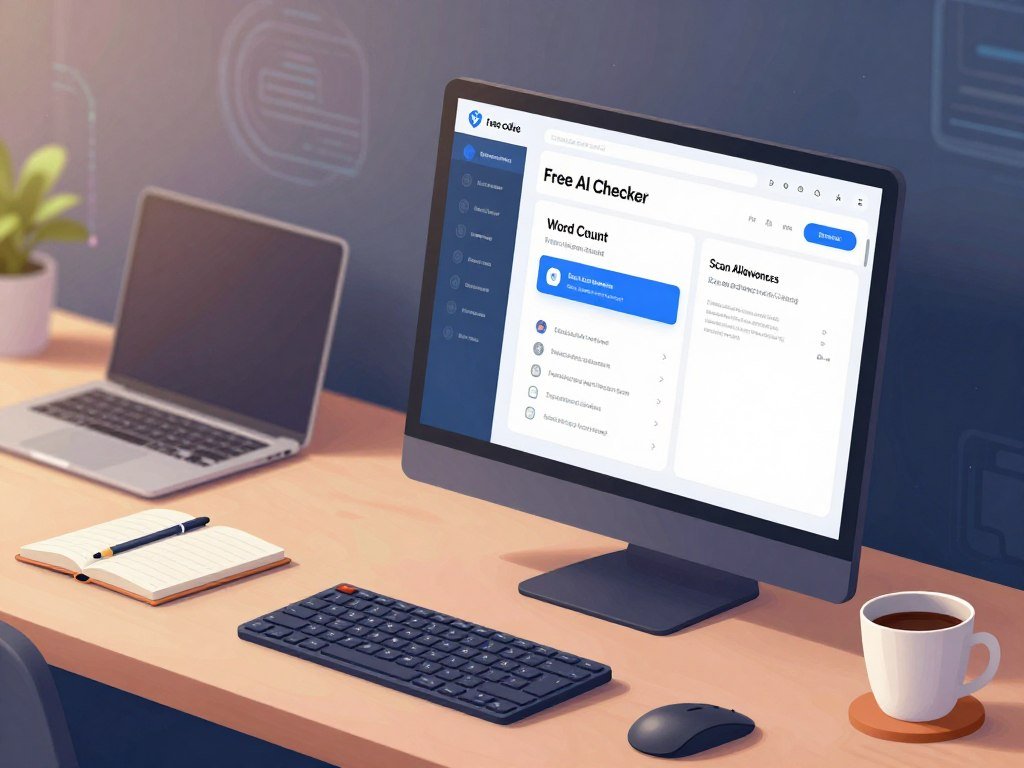 Free AI checker options show word and scan allowances Free AI checker options show word and scan allowances