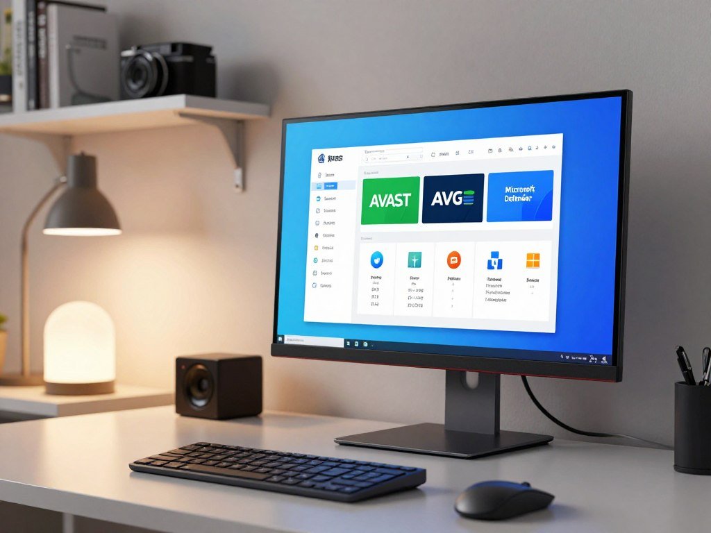 Free antivirus software options on a Windows home computer