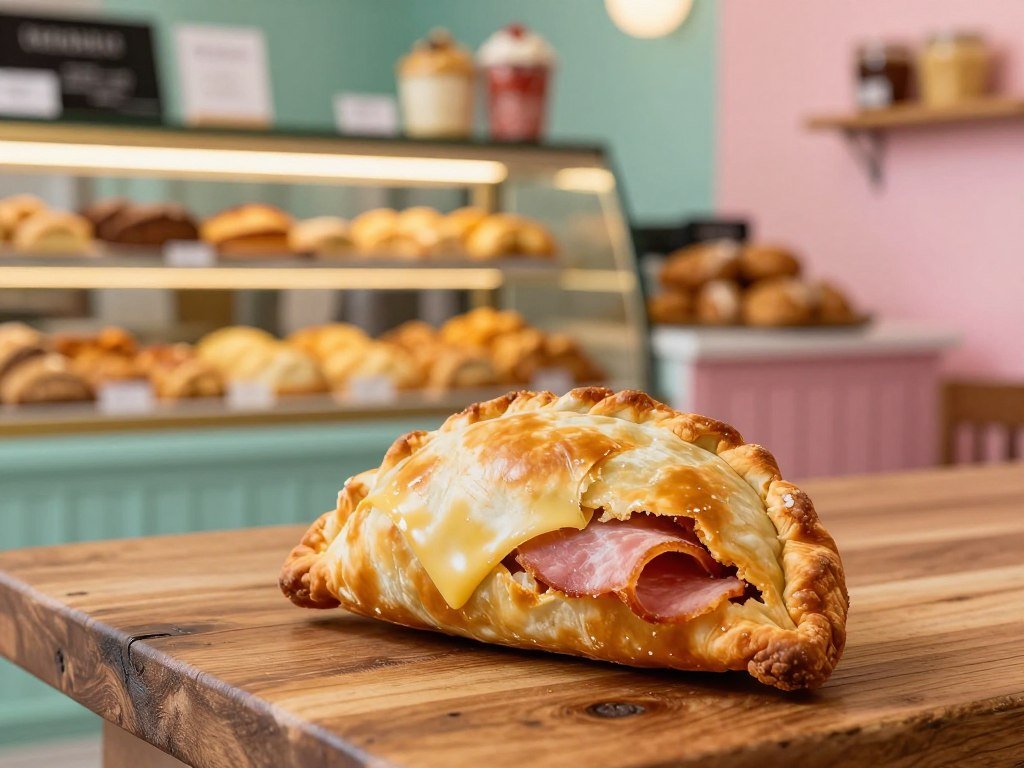 Fried ham and Swiss empanada at a Miami bakery Fried ham and Swiss empanada at a Miami bakery
