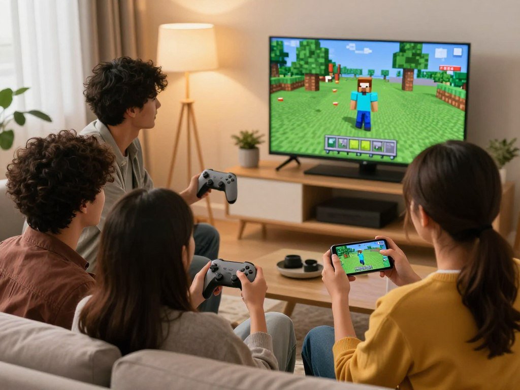 Friends check Bedrock cross-play across consoles and mobile devices Friends check Bedrock cross-play across consoles and mobile devices