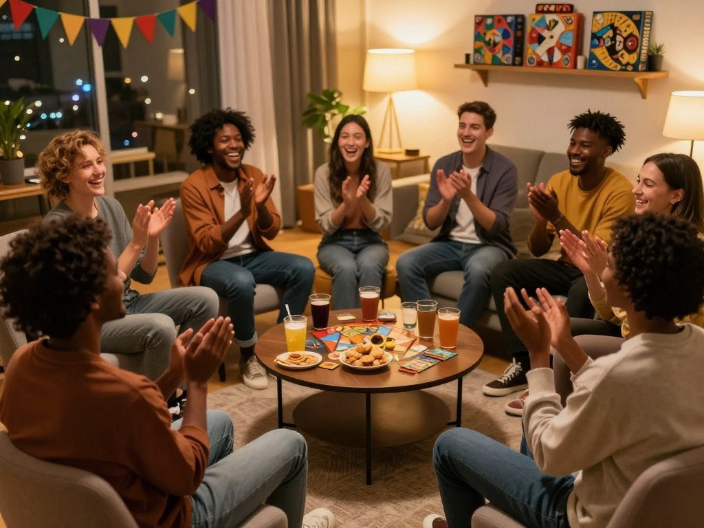 Friends clap through Sam Yuk Gu in a seated circle
