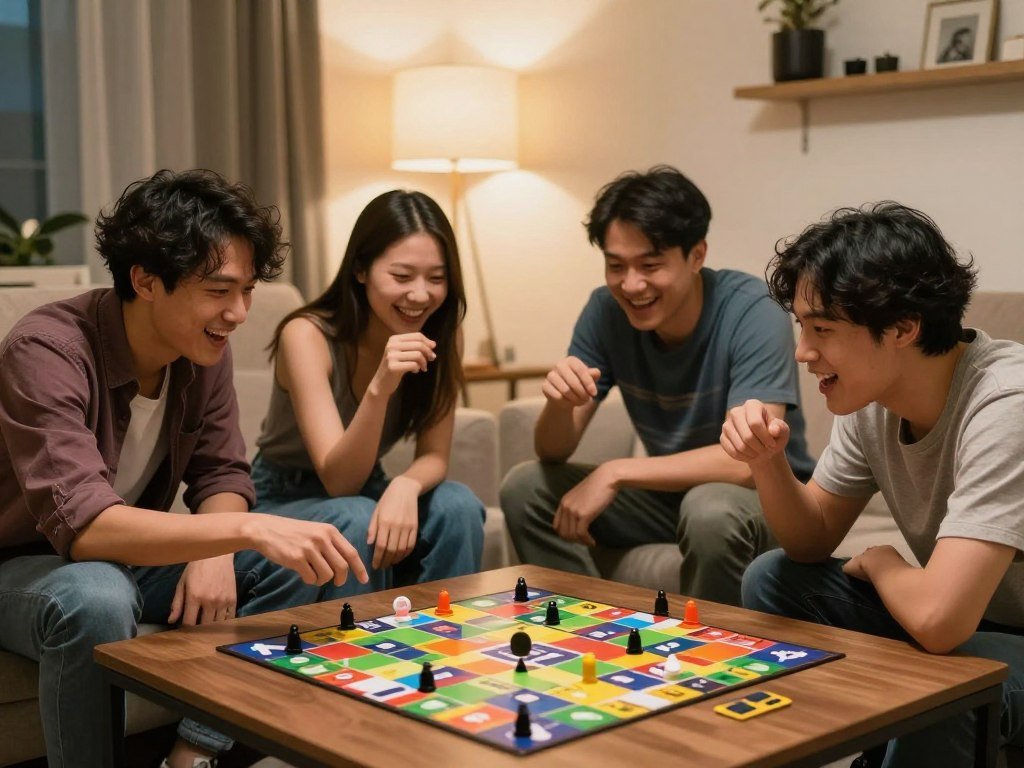 Friends trade quick clues during a Crossfire game round