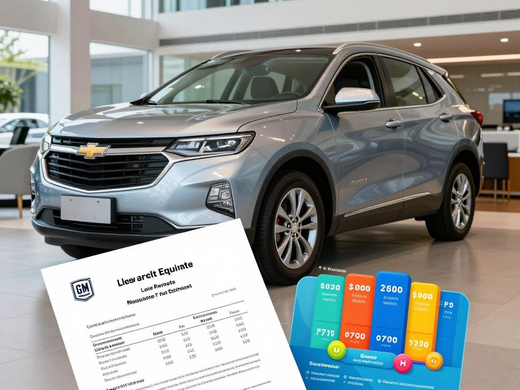 GM Rewards points offer beside a Chevrolet lease estimate