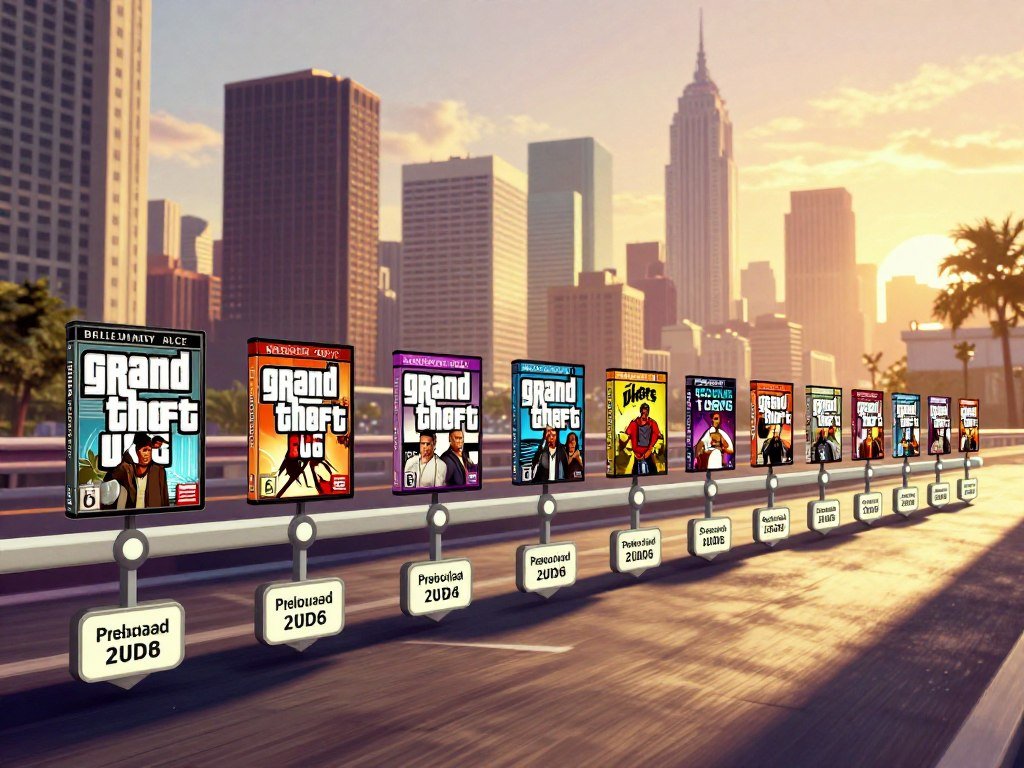 GTA release date timeline with preload and launch milestones