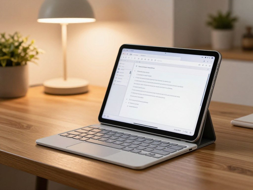 Galaxy Tab S10 Lite with a keyboard cover for typing documents Galaxy Tab S10 Lite with a keyboard cover for typing documents