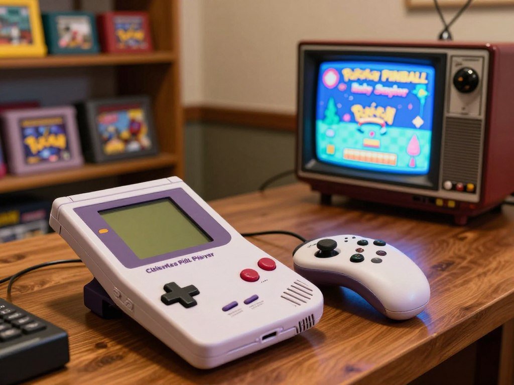 Game Boy Player setup beside a rumble-capable controller Game Boy Player setup beside a rumble-capable controller