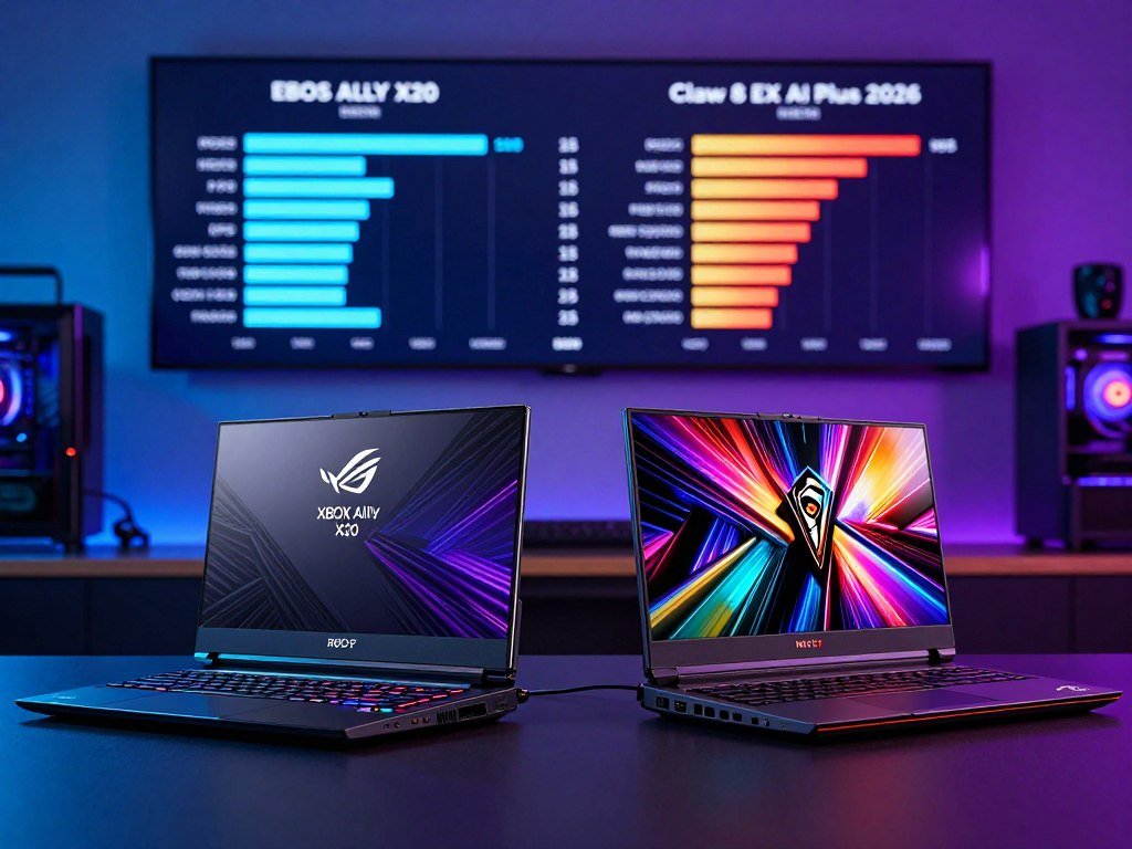 Gaming performance tests compare the Claw with the older Xbox Ally X Gaming performance tests compare the Claw with the older Xbox Ally X