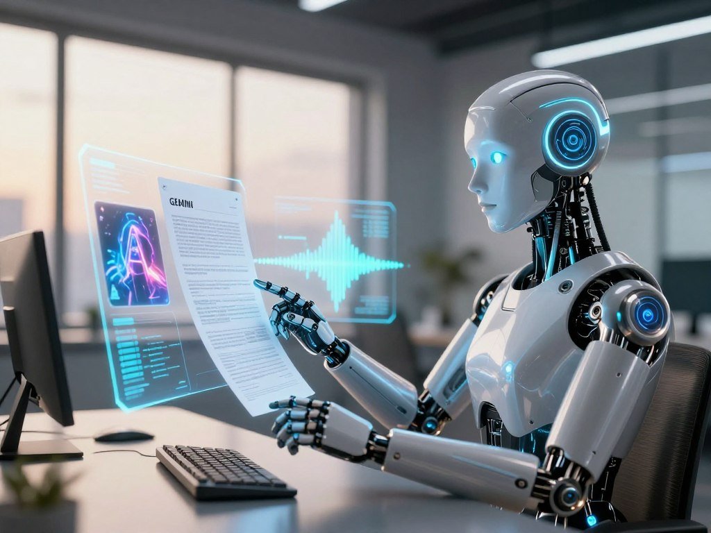 Gemini analyzing a document beside an image and audio clip Gemini analyzing a document beside an image and audio clip