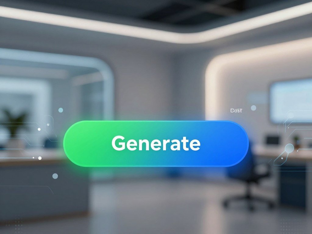 Generate button displaying token cost before an image job Generate button displaying token cost before an image job