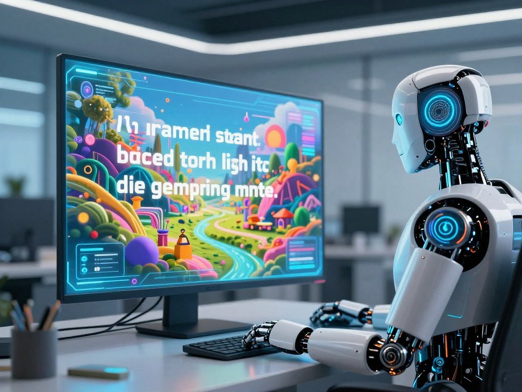 Generative AI model turns a written prompt into an image