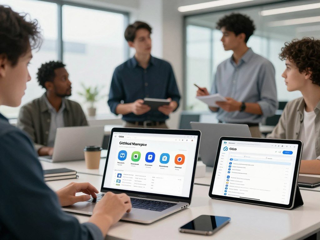 GitHub Marketplace integrations alongside GitLab development tools GitHub Marketplace integrations alongside GitLab development tools