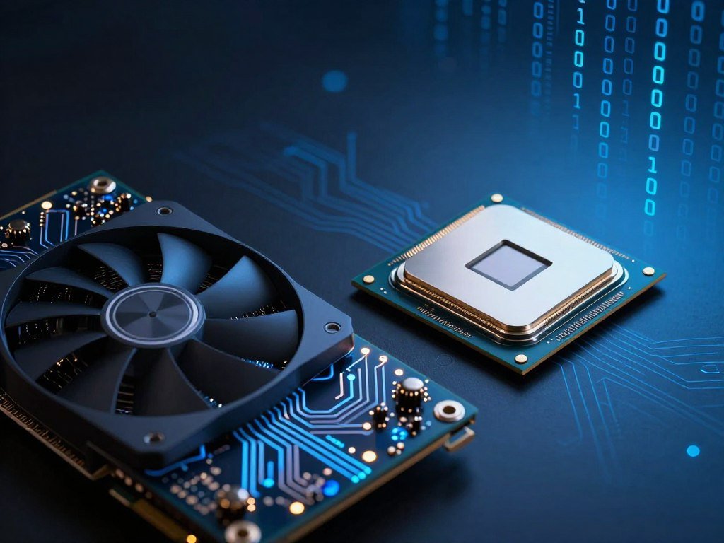Graphics hardware handling visual calculations beside a CPU