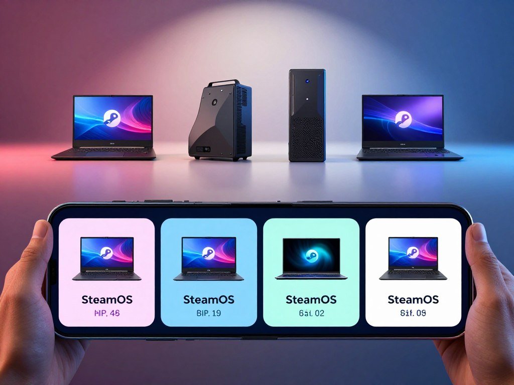 Handheld gaming price table compares four SteamOS configurations Handheld gaming price table compares four SteamOS configurations
