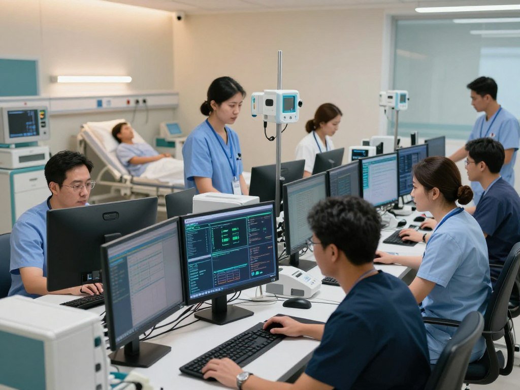 Hospital staff relying on secure systems for critical services