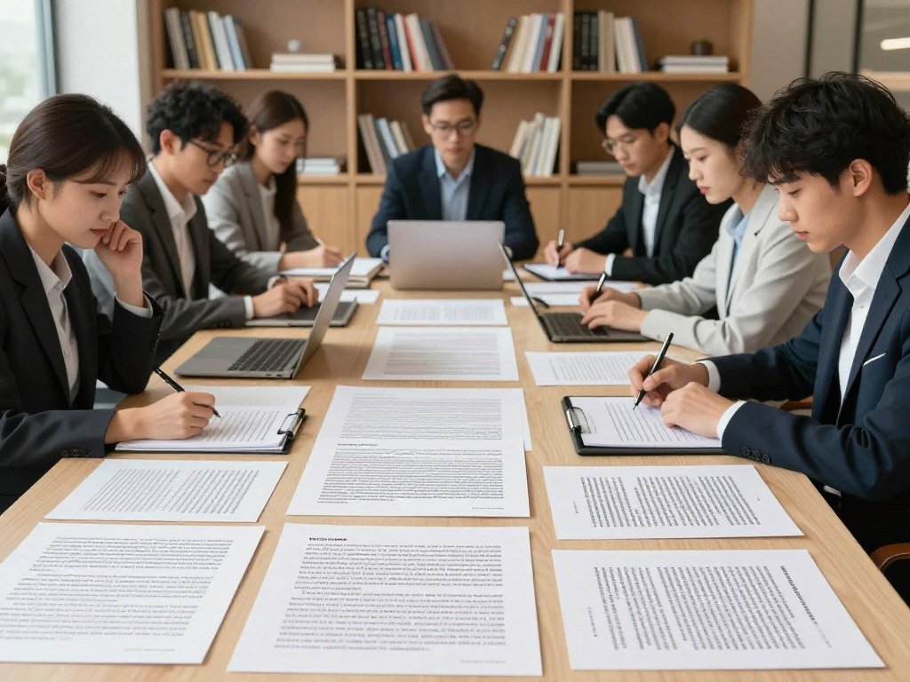 Human and AI text samples grouped for detector training
