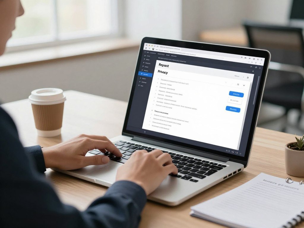 IDE request context and privacy settings reviewed by a developer