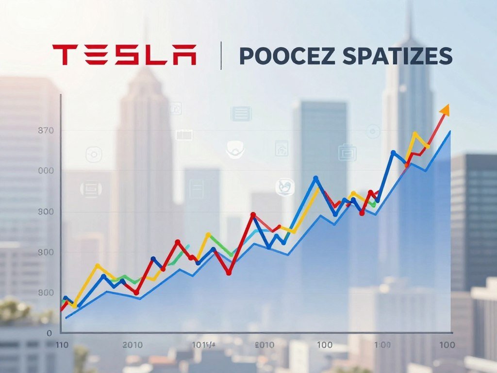 Illustrative Tesla and SpaceX share ratios shown on an investor chart