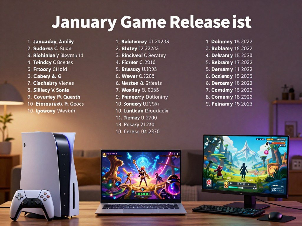 January game release list with RPGs across console and PC
