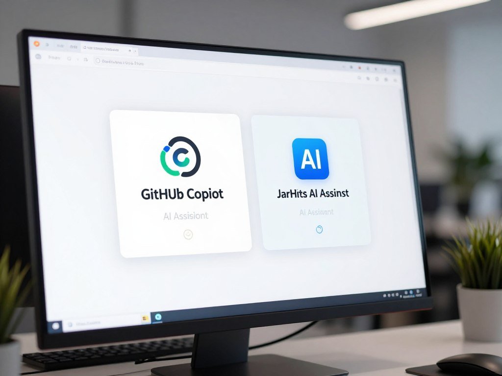 JetBrains IDE showing separate GitHub Copilot and AI Assistant options JetBrains IDE showing separate GitHub Copilot and AI Assistant options