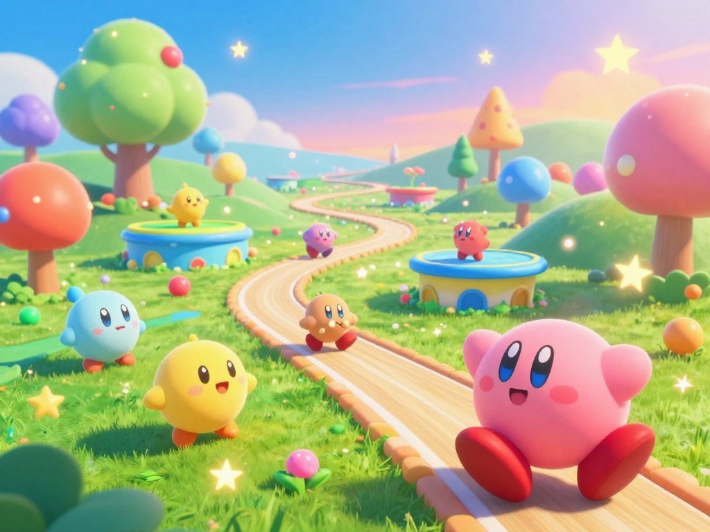 Kirby Canvas Curse turns a stylus path into platforming movement