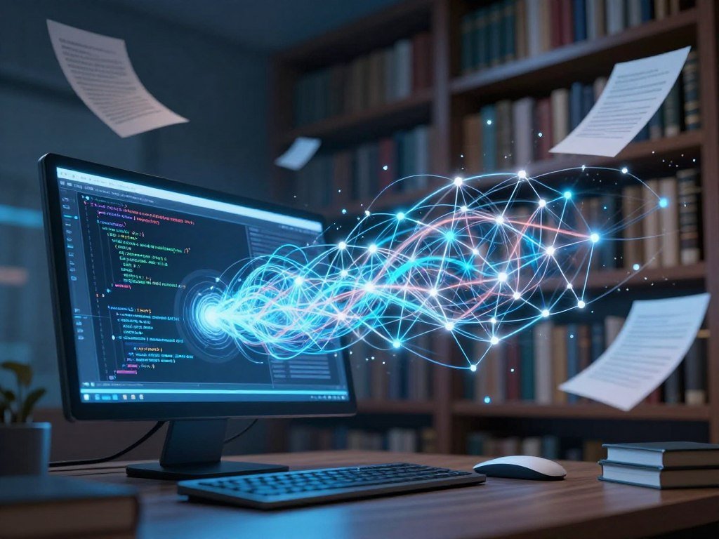 Language models learn text patterns before generating an answer