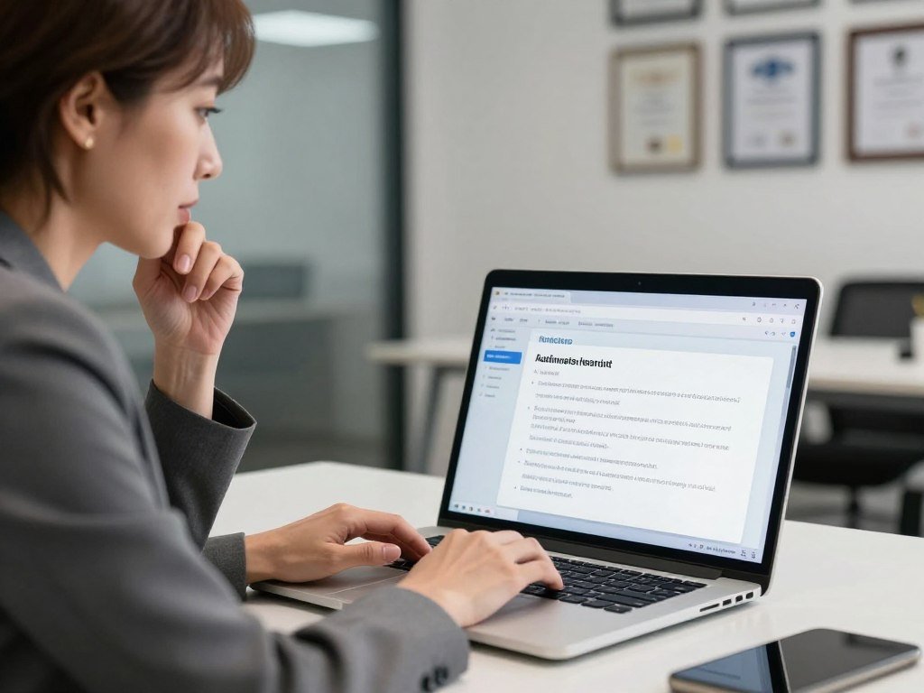 Laptop user reviews an administrator prompt before approving changes Laptop user reviews an administrator prompt before approving changes