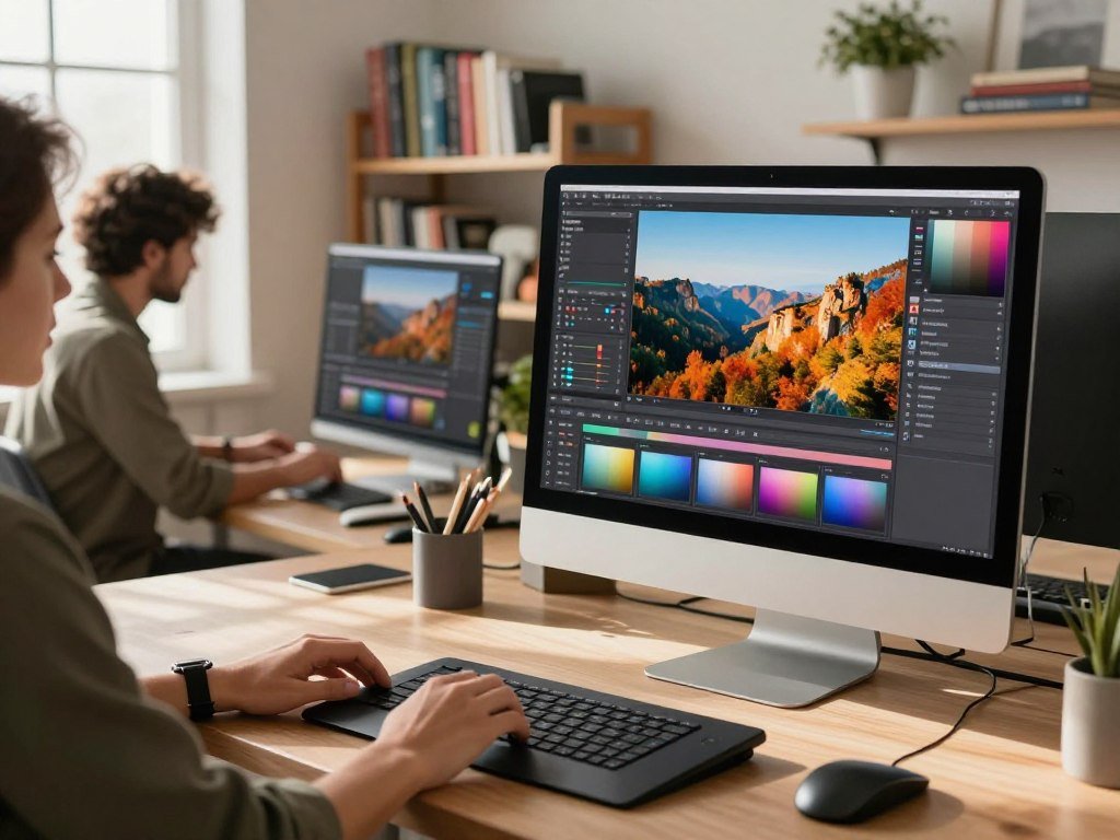 Large RAW photo import in a creative editing workflow