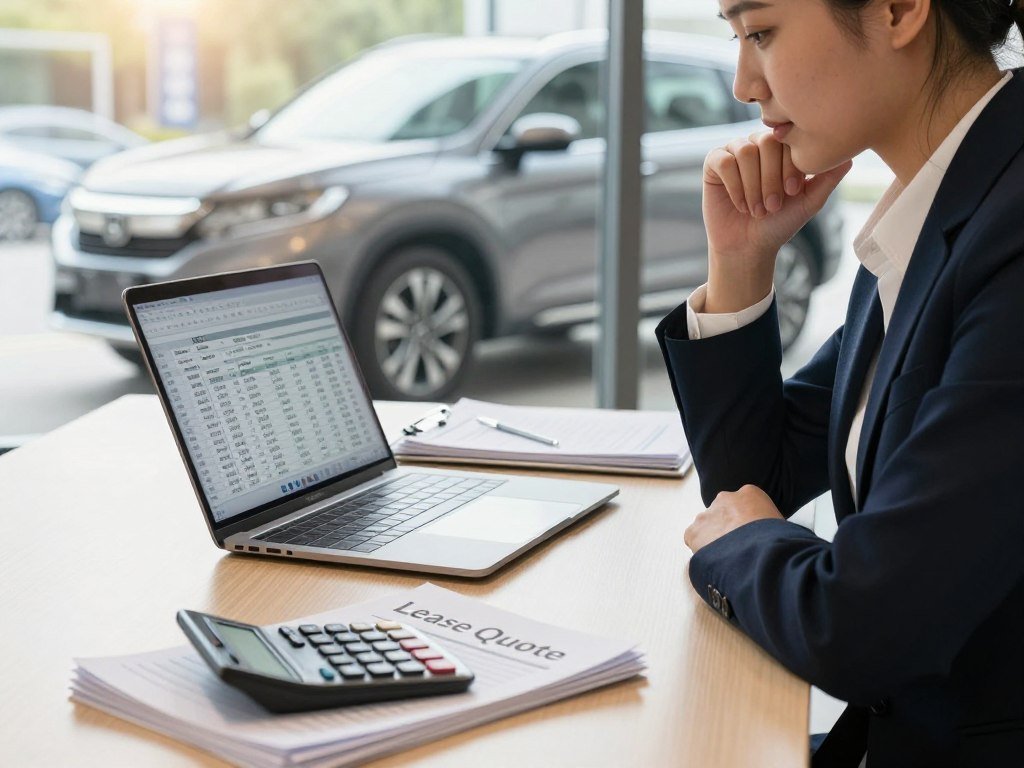 Lease quote separates MSRP from adjusted capitalized cost Lease quote separates MSRP from adjusted capitalized cost
